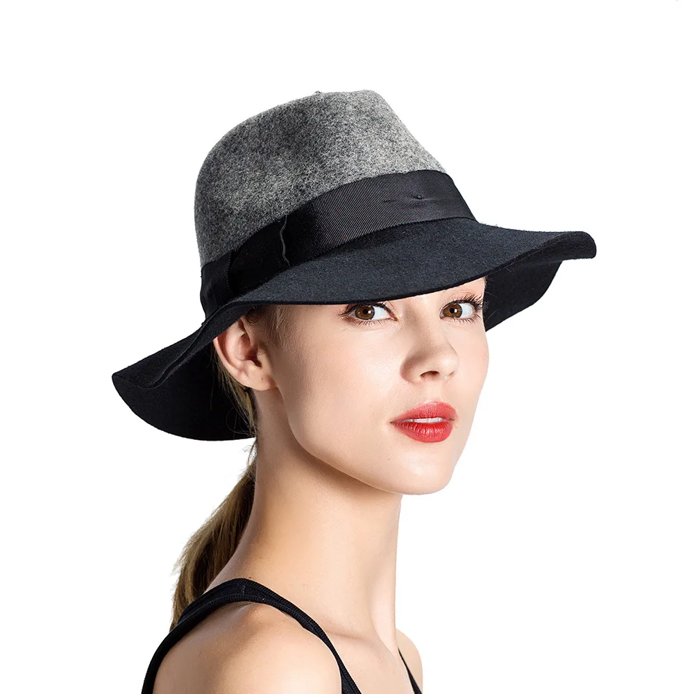 Осенне-зимняя шляпа фетровая Женская для взрослых дорожная уличная церковная