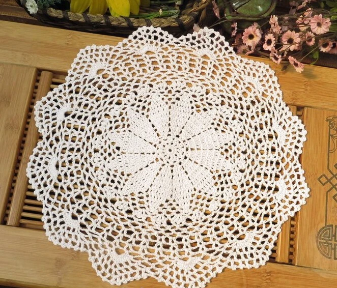 Free shipping handmade dish mat doilies round pad crochet wedding Gift Coasters doily Meal home decor 2pcs | Дом и сад