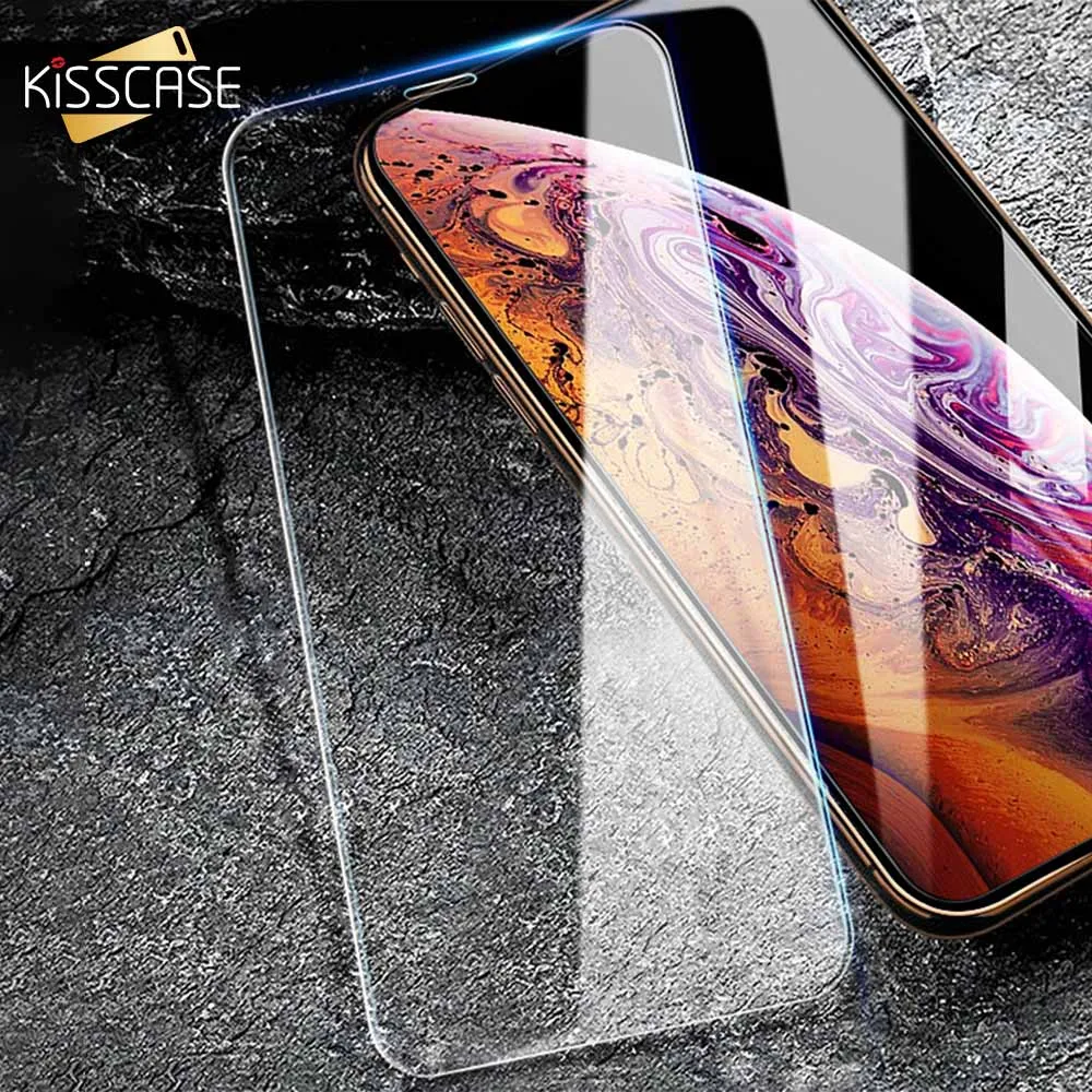 KISSCASE закаленное стекло для iPhone XS Max 3D Защита экрана XR X 6 6s 7 8 Plus 5S SE 4S ультратонкая
