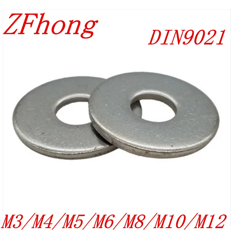 M3 M4 m5 m6 m8 m10 m12 большая плоская шайба A2 из нержавеющей стали DIN9021|flat washer|washers steelwasher