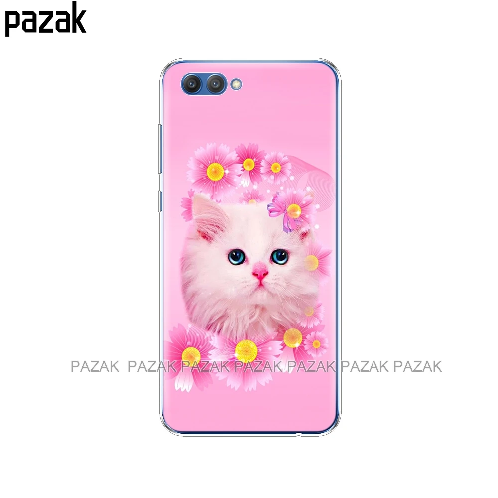 61360 Силиконовый чехол для huawei honor V10 VIEW 10, мягкая задняя крышка из ТПУ для huawei honor 10, защитный прозрачный чехол с принтом - Цвет: 61360