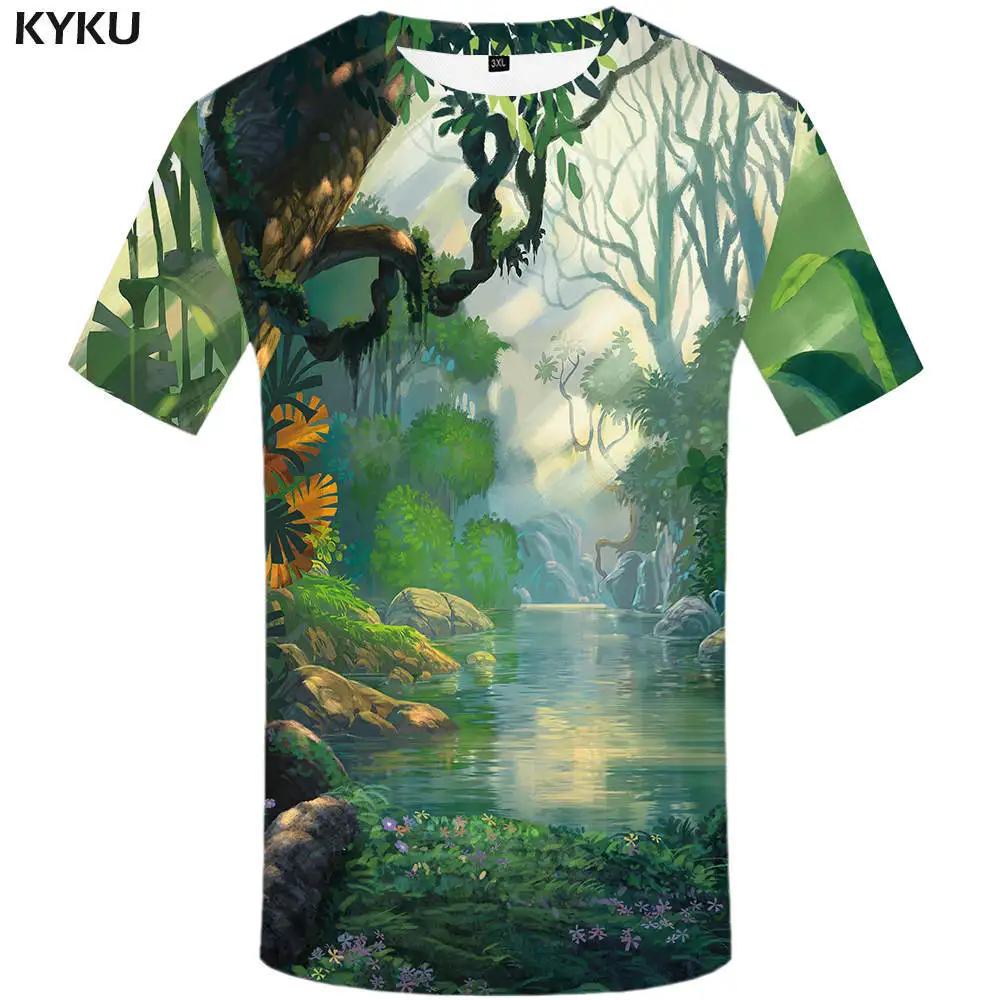 3d t shirt 17 Мужская футболка с принтом 3D KYKU, белая футболка с объемным изображением игральных карт, лето - Цвет: 3d t shirt 17