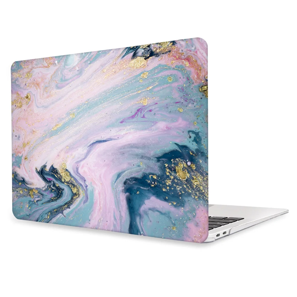 Z227 Чехол для ноутбука Apple MacBook Air 11 13 Pro retina 12 13 15 для Mac book Pro 13,3 15,4 Touch bar мраморный пластиковый жесткий чехол - Цвет: Z227
