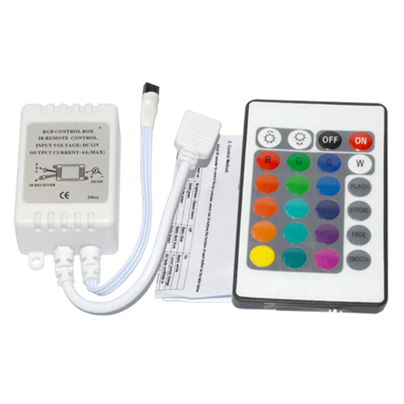 5 м Светодиодная лента RGB светодиодная Диодная TV LED DC 12V 3528 источник питания лампа