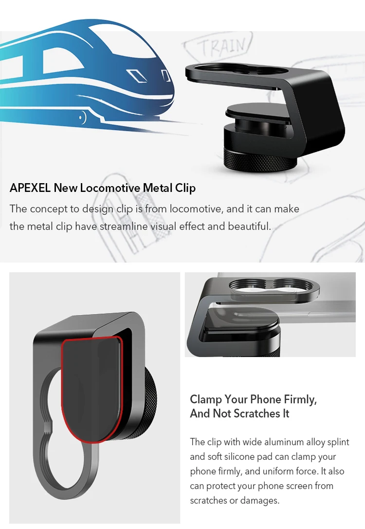 APEXEL 5в1 чехол для объектива мобильного телефона Комплект для фотосъемки HD рыбий глаз супер широкий угол 4K макро телескоп набор объективов для samsung iPhone