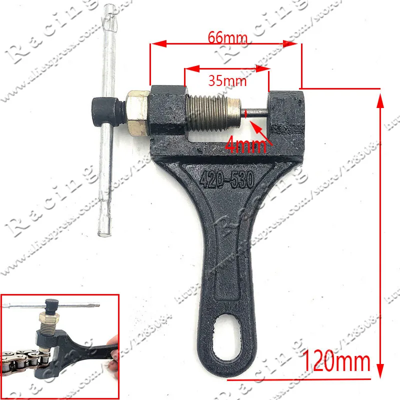 Chain Breaker #428 520 525 528 530 and T8F and 25H Chain Tool Motorcycle Bicycle ATV Black Free Shipping