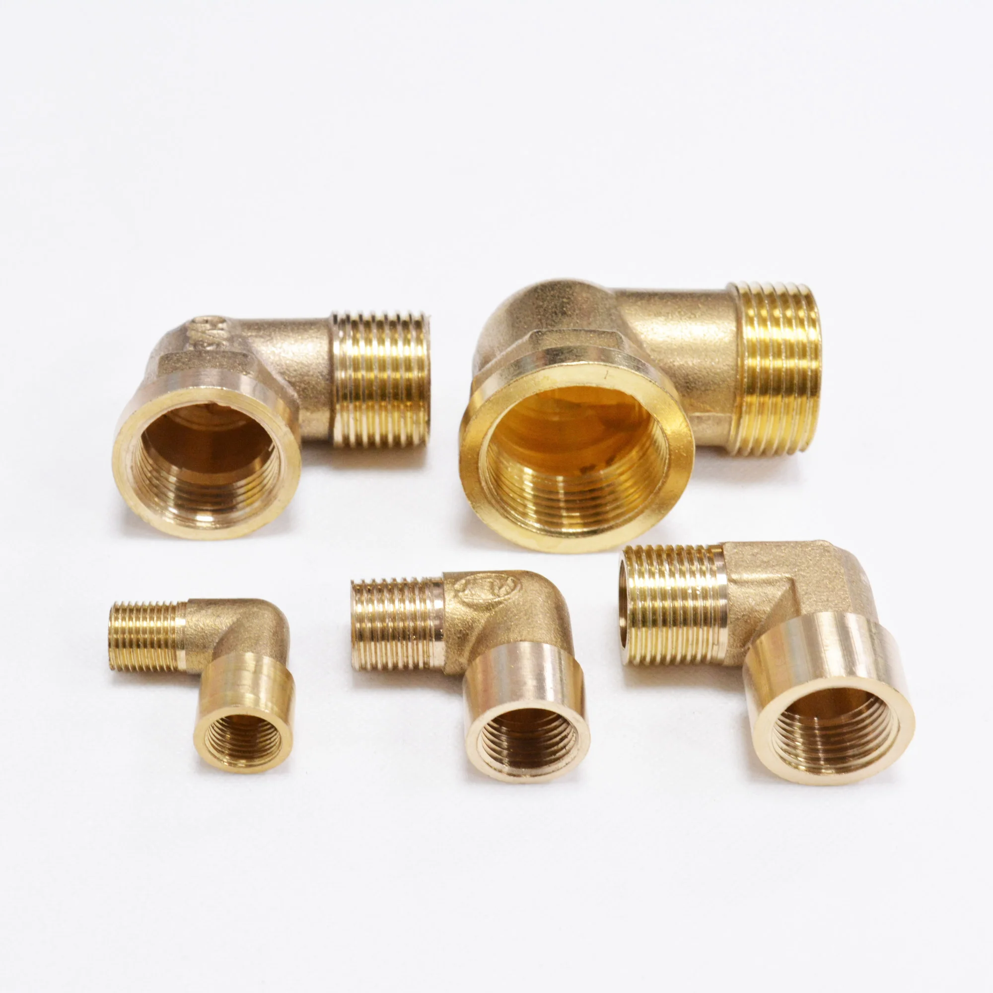 

1Pc 1/8" 1/4" 3/8" 1/2" 1" Female x Male BSP Threaded 90 Degree Brass Elbow Pipe Plumbing Fitting Connector Coupler