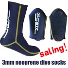 Неопреновая Обувь для подводного плавания Slinx 3 мм, подводные носки, противоскользящая подошва, снаряжение для Гидрокостюма, защита от повреждений, теплые зимние ботинки для плавания