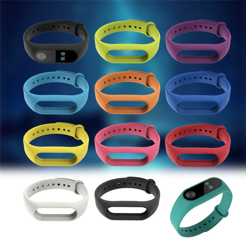 11 видов цветов силиконовый сменный Браслет ремешок для Mi 2 Xiaomi Band умный Браслет|for