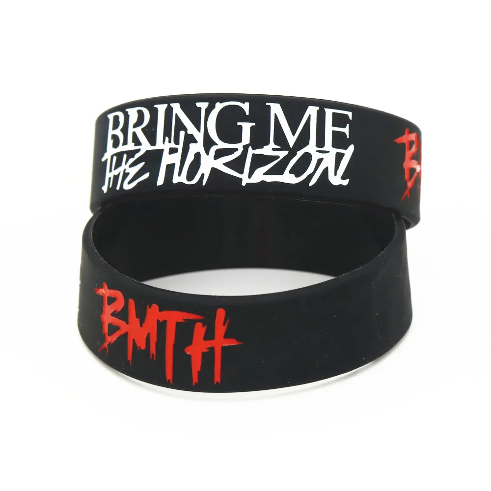 Музыкальный браслет BMTH Bring Me The Horizon 1 шт. силиконовые браслеты и металлический для