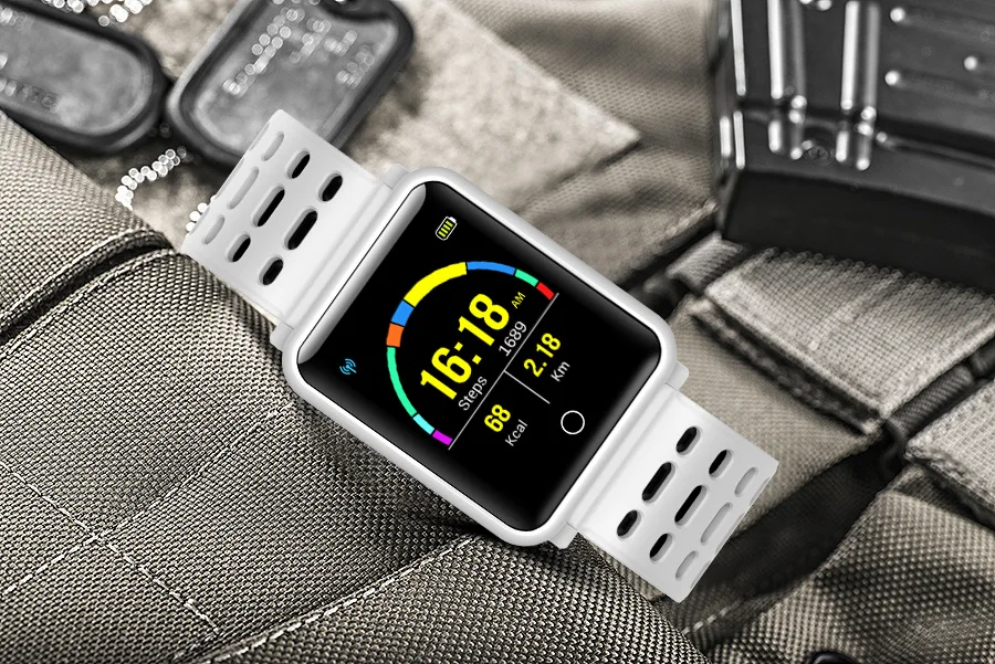 Смартчасы N88 датчик сердцебиения влагозащита IP68 IPS дисплей 1.3&quot спортивные