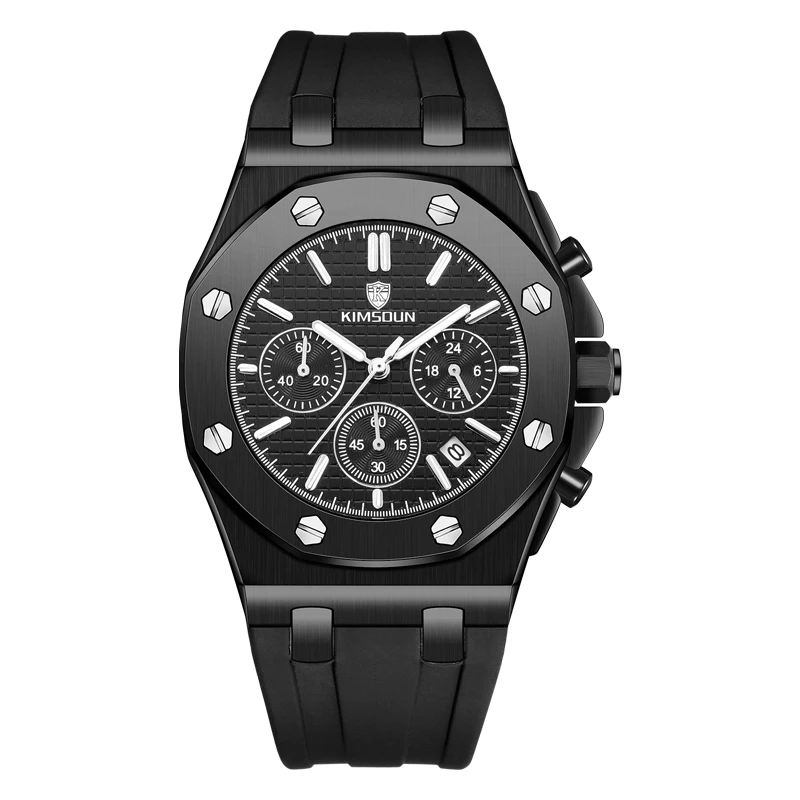 Relogio Masculino KIMSDUN новые спортивные хронограф мужские s часы лучший бренд класса люкс кварцевые мужские часы водонепроницаемые часы с большим циферблатом мужские