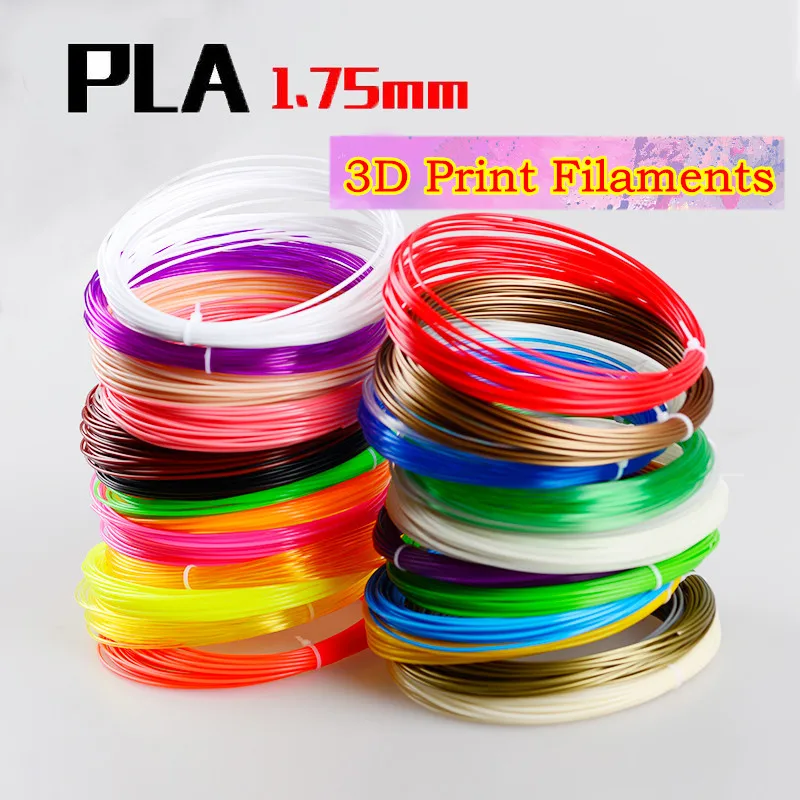 10 Цвета или 20 1.75 мм pla материалы 3D печати нить для принтеры Ручка PLA нити м/шт.