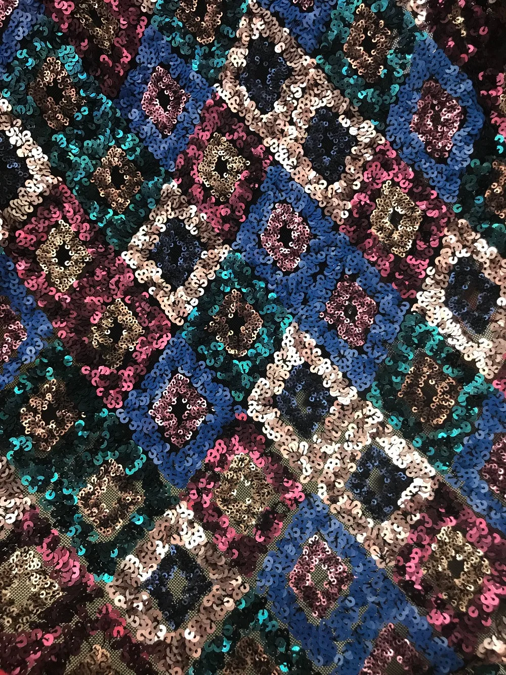 5 ярдов Роскошная вышитая кружевная ткань с блестками лучшее качество SYJ 121130