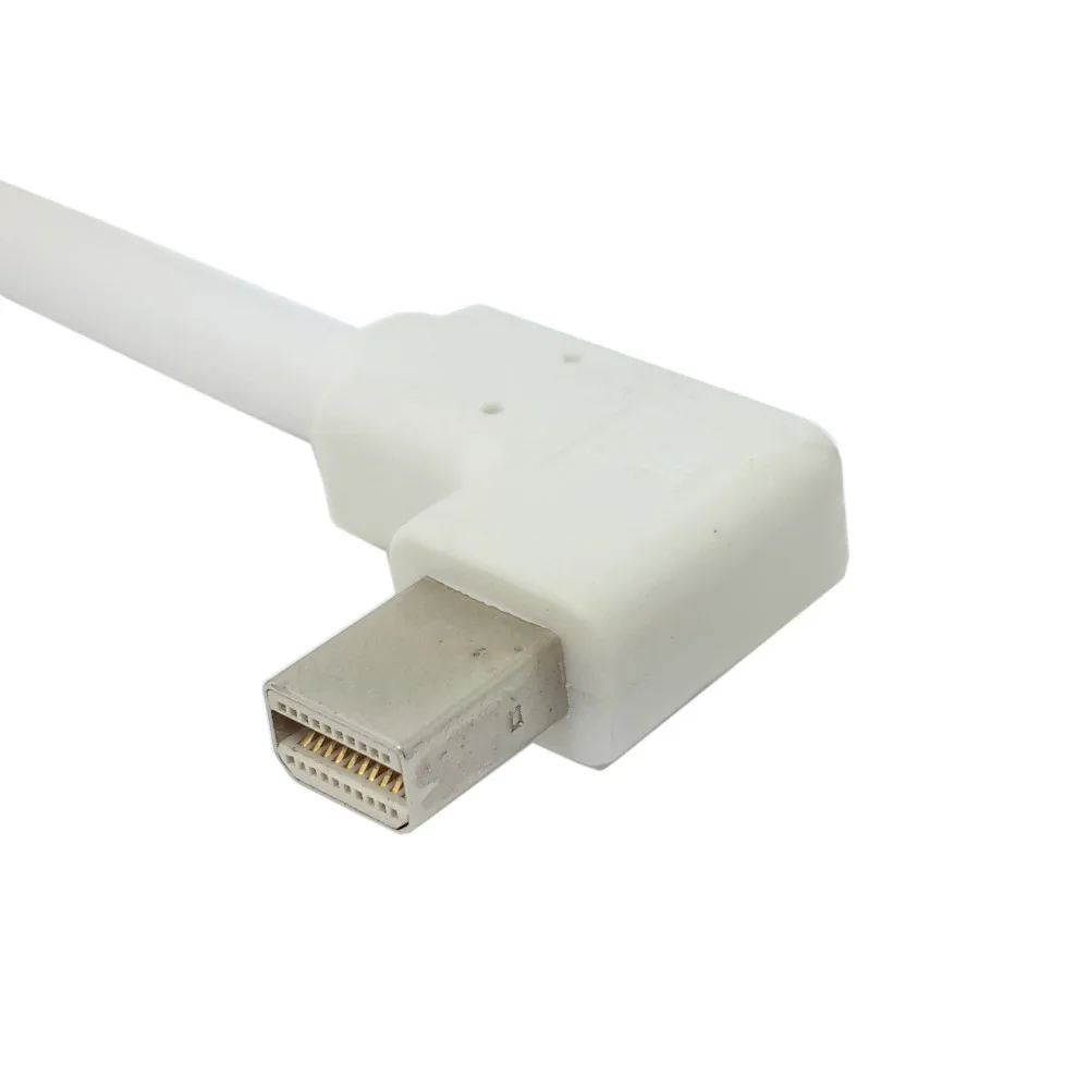 Правый угловой 90-градусный мини-DisplayPort DP штекер к VGA RGB монитору адаптер кабеля