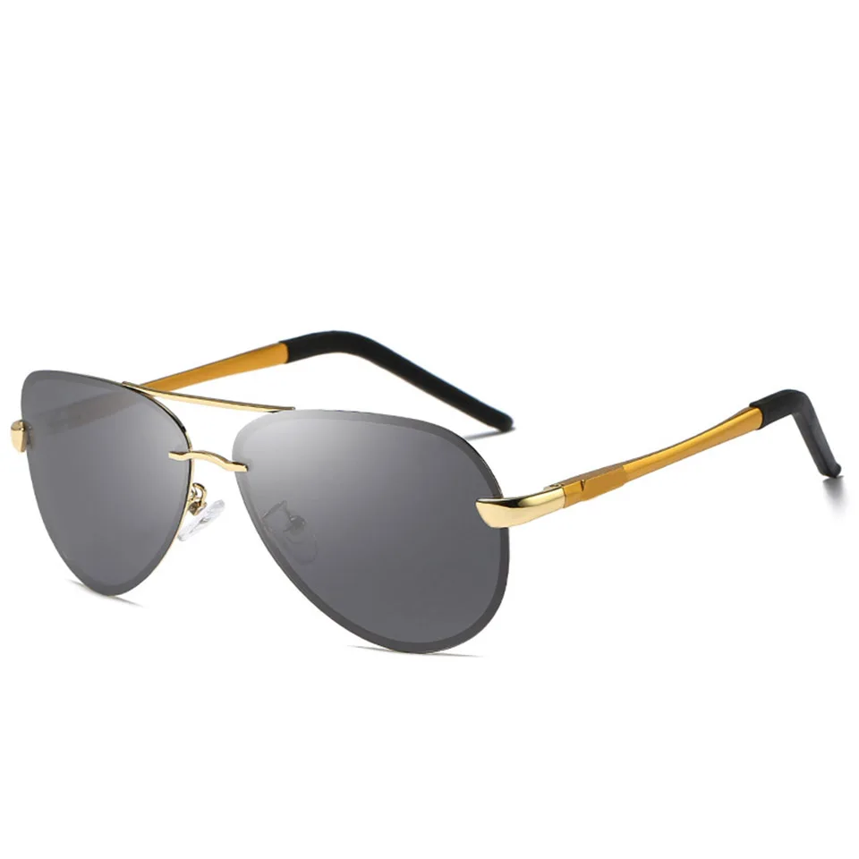 gold grey ELITERA бренд дизайн Pilot, поляризационные солнцезащитные очки для женщин Для мужчин Для женщин Рыбалка очки, подходят для вождения, солнцезащитные очки мужские защитные очки UV400 - Цвет линз: gold grey