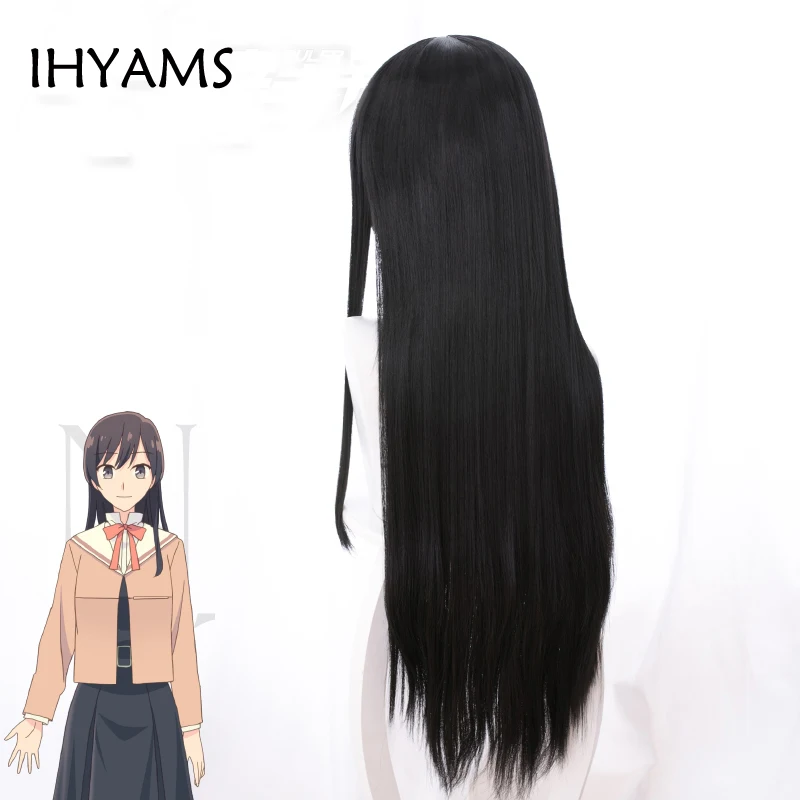 Парик Bloom in You Yagate Kimi ni Naru Nanami Touko длинные прямые черные волосы парик для косплея +