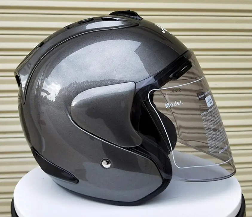 Горячая Распродажа Араи R4 moto rcycle шлем Винтаж шлем с открытым лицом Ретро 3/4 половина шлем мотошлем moto ciclismo, Capacete - Цвет: Серый
