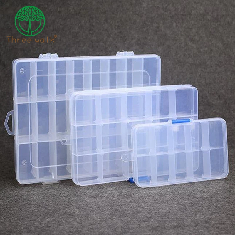 

Plastic Jewelry Box Case Craft Organizer Storage Beads jewelry finding boxes(adjustable)