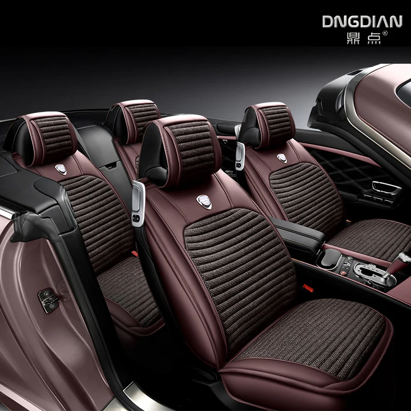 Модный дизайн с отстрочкой чехлы для автомобильных сидений идеально подходят Skoda