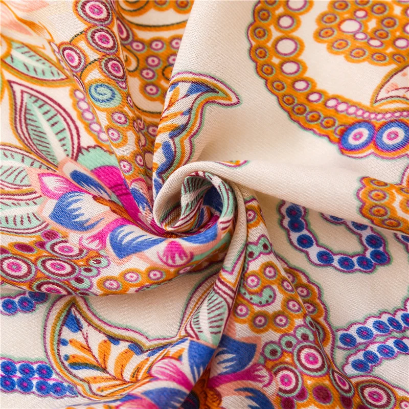 Новинка 2019 хлопковые винтажные шарфы с бахромой и принтом пейсли шаль трендовая