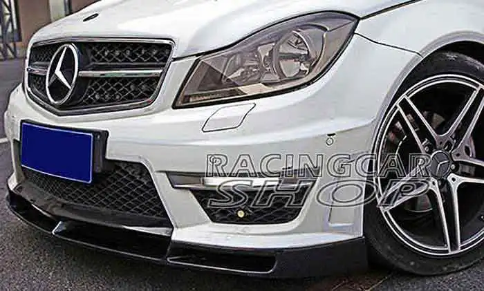 Передний спойлер из углеродного волокна для Mercedes Benz W204 C63 F/L Coupe Sedan 2012 2014 M032|spoiler