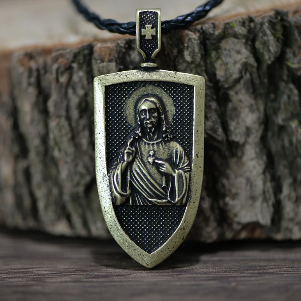 Langhong 1pcs God Necklace Sanit Pray for Me Religious | Украшения и аксессуары