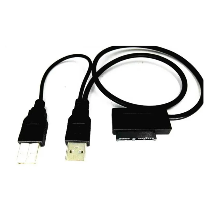 Высокая скорость внешней USB кабель адаптер конвертер SATA 6 + 7 13Pin для DVD Встроенная
