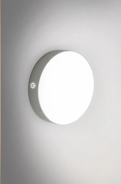 Белый LED Motion Sensor Night Light USB Charging Human Body Induction Round Night Lamp Bedroom Bedside Wardrobe Magnetic Children Lamp - Испускаемый цвет: Белый
