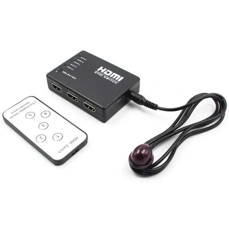 1 шт. HDMI сплиттер 3/5 порт HDMI Коммутатор HDMI порт 1080P 3 вход 1 выход 4K адаптер для xbox 360 PS3 PS4 Android HDTV