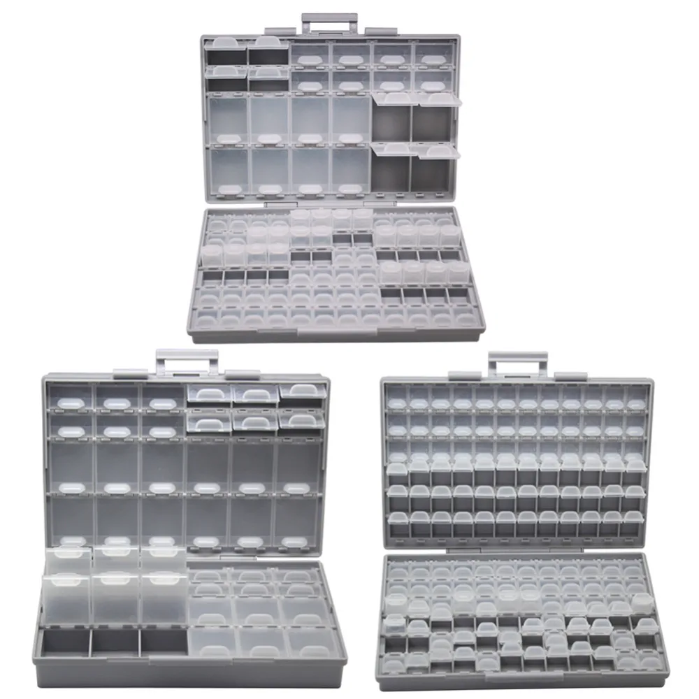 AideTek  Electronics smd Storage Cases & Organizers SMD SMT resistor capacitor enclosure plastics toolbox whit box BOXALLCOM3