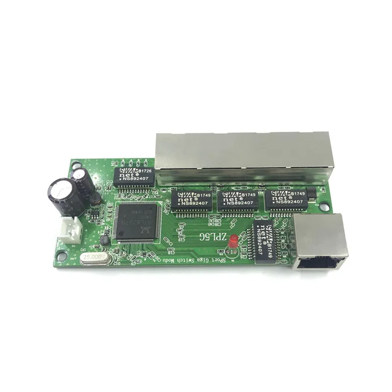 5-port Gigabit switch module is widely used in LED line 5 port 10/100/1000 m contact mini PCBA Motherboard | Компьютеры и офис