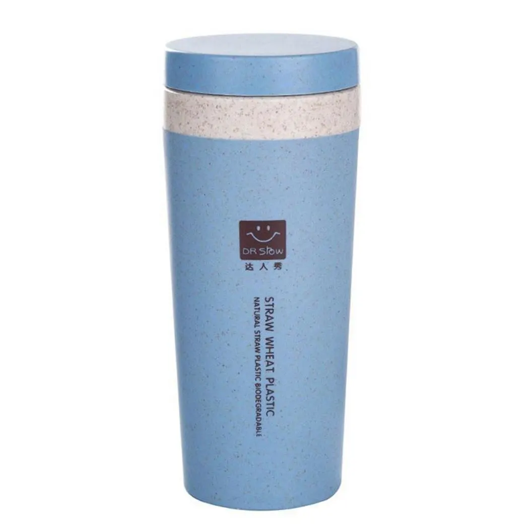 Rope Outdoor Straw 152g Fashion School Bottle 300mL Hours Office With Side Water 0 etc Thermos 6 Wheat Solid Cup Travel | Дом и сад