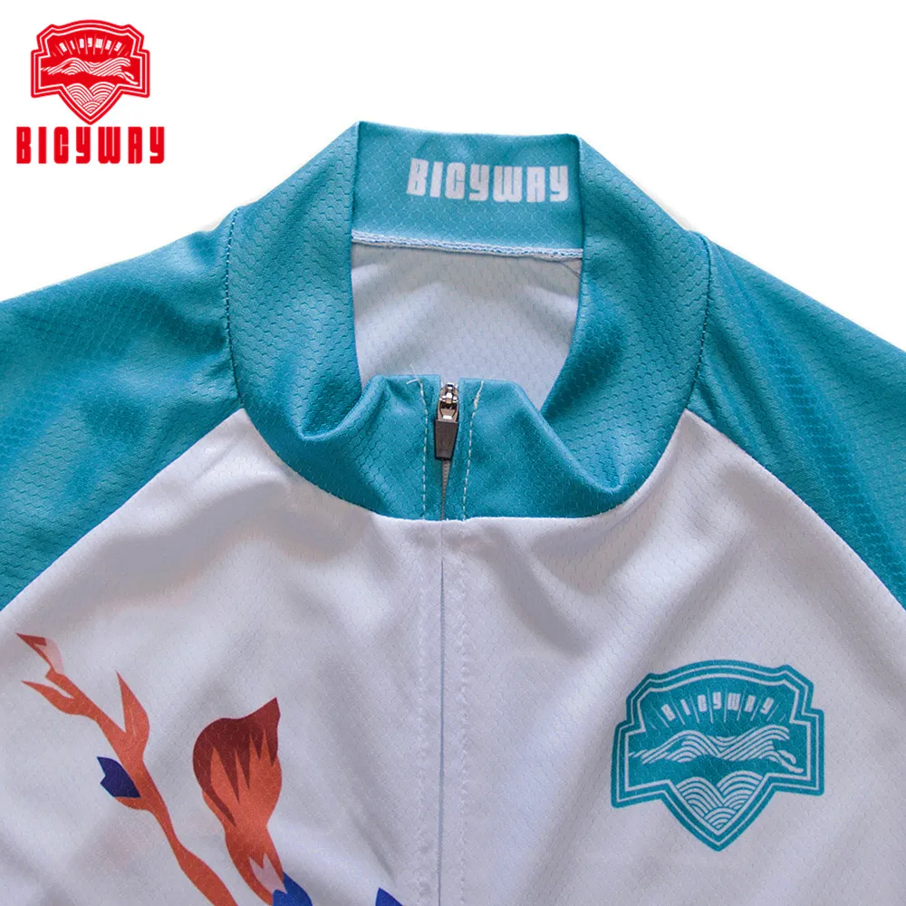 Команда Велоспорт Джерси Bicyway 2019 Pro Team белая веломайка для мужчин лето велосипед