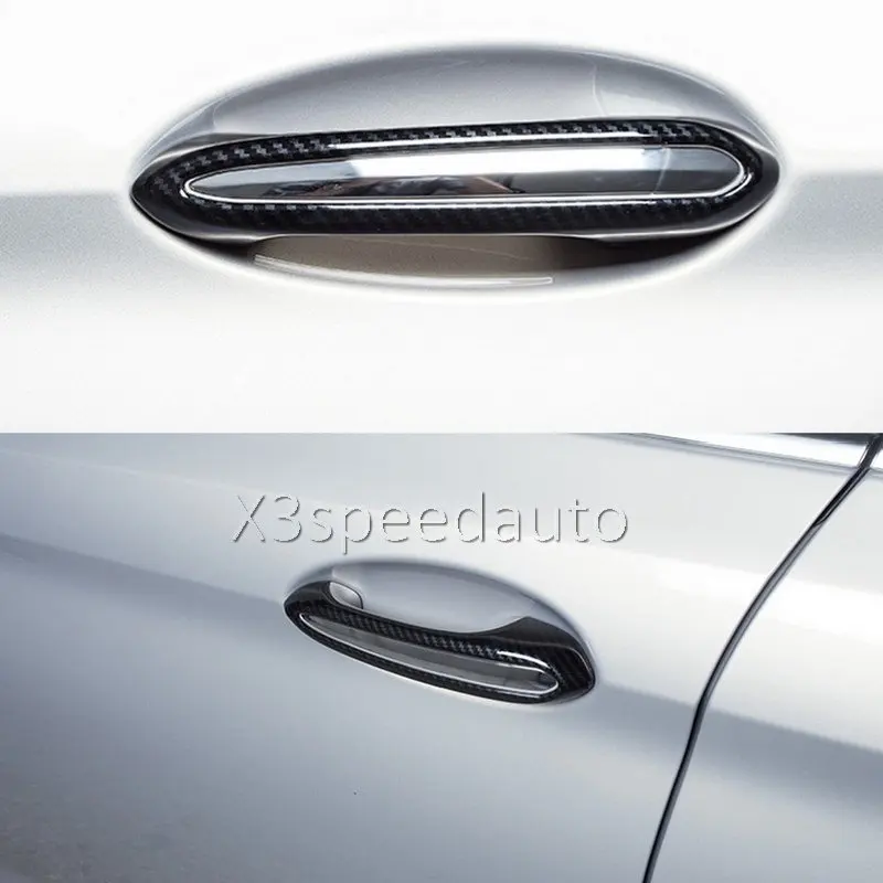 4 шт. накладки на дверные ручки из углеродного волокна для BMW 5 Series G30 2017-2019