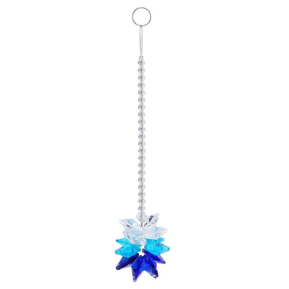 6 шт. k9 кристалл Стекло чакра Suncatcher PRISM кулон висит автомобиль DIY Украшение