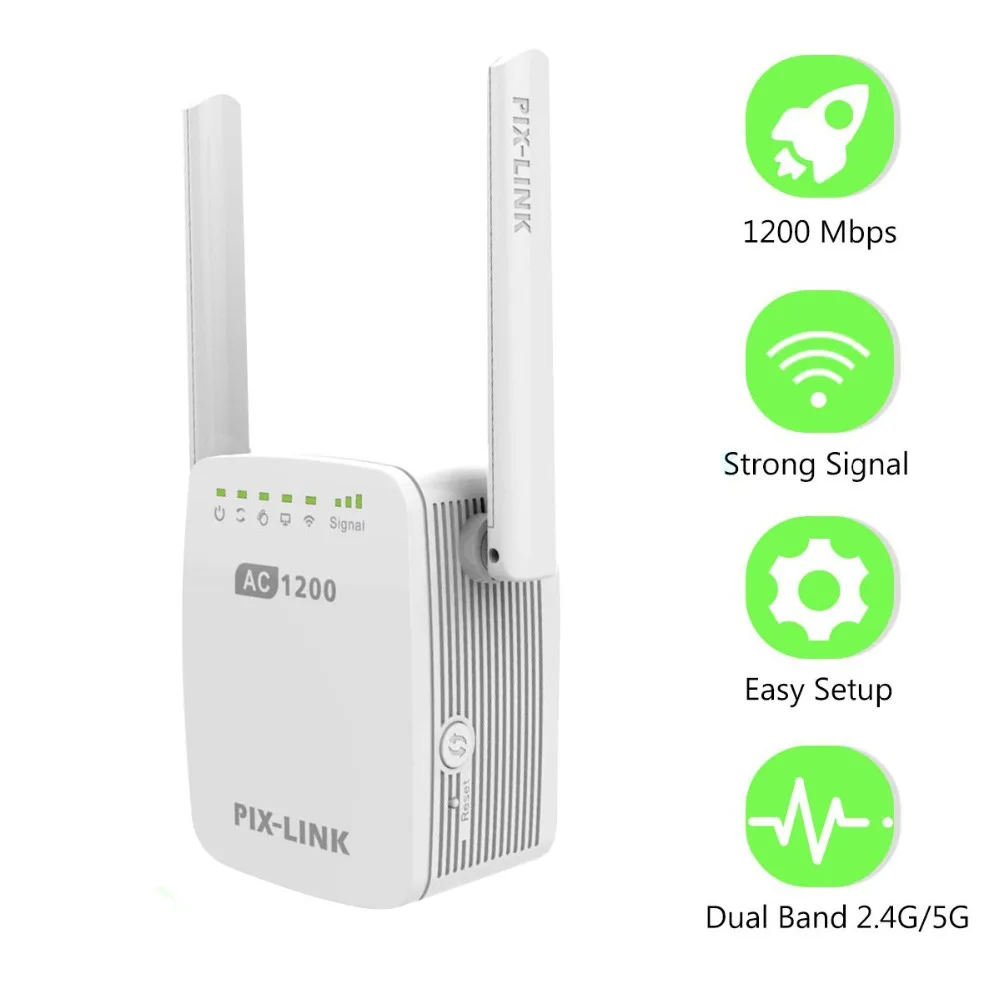 PIXLINK LV AC11 AC12 AC1200 ретранслятор/маршрутизатор/точка доступа Беспроводной Wi Fi с