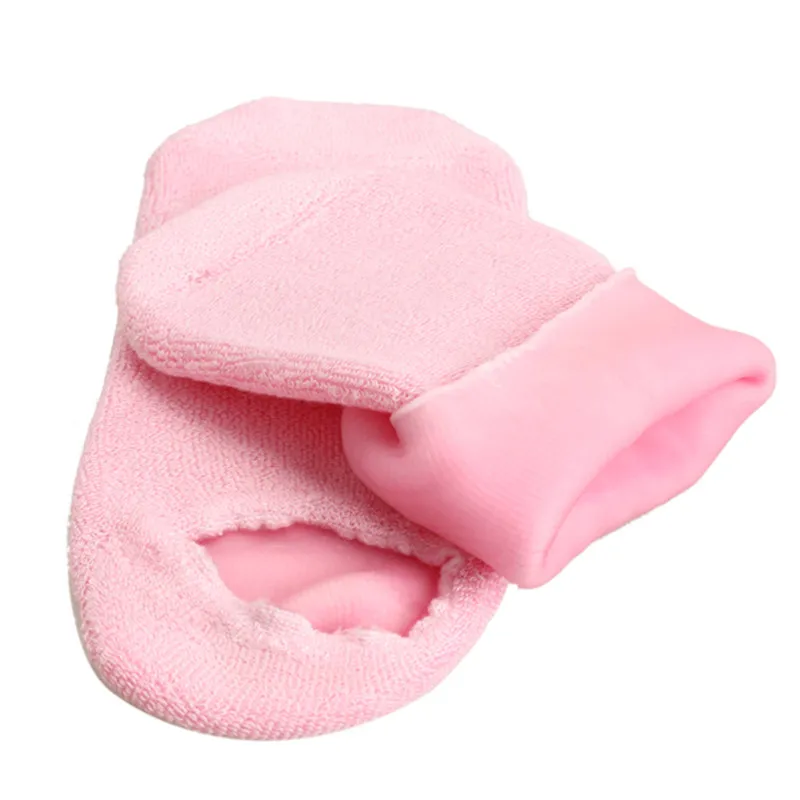 

1 Pair Pink Moisturizing Soften Repair Cracked Foot Skin Treatment Gel Spa Socks Foot Care Stretchable for Women free sh