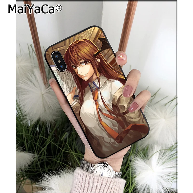 Мягкий высококачественный чехол для телефона MaiYaCa Steins Gate Makise Kurisu из ТПУ Apple iPhone 8 7 6