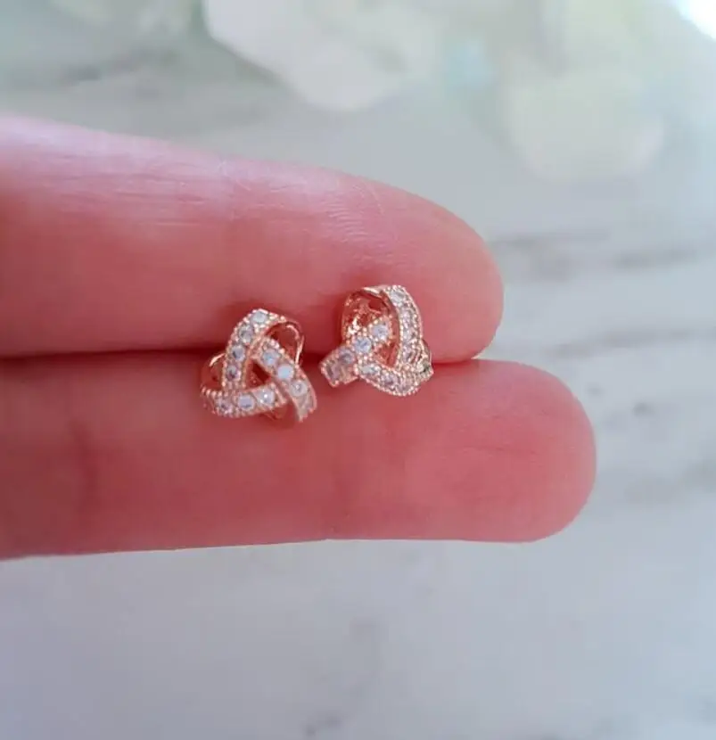 Подгоняйте кристалл невесты узел серьги ожерелье подарки свадебные ювелирные