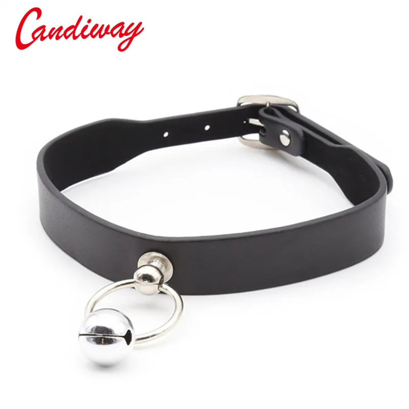 Женское кожаное кольцо колокольчик для БДСМ игр|sex collar|collar bdsmneck ring |