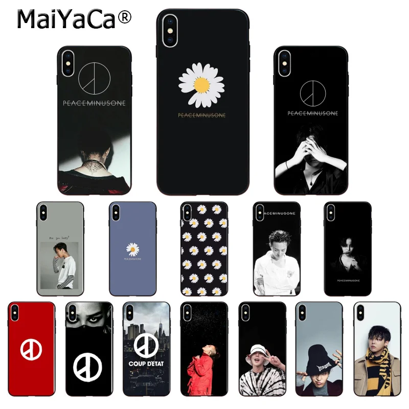 MaiYaCa G dragon GD peaceminusone ТПУ Мягкий силиконовый чехол для телефона Apple iPhone 8 7 6 6S Plus X XS MAX 5