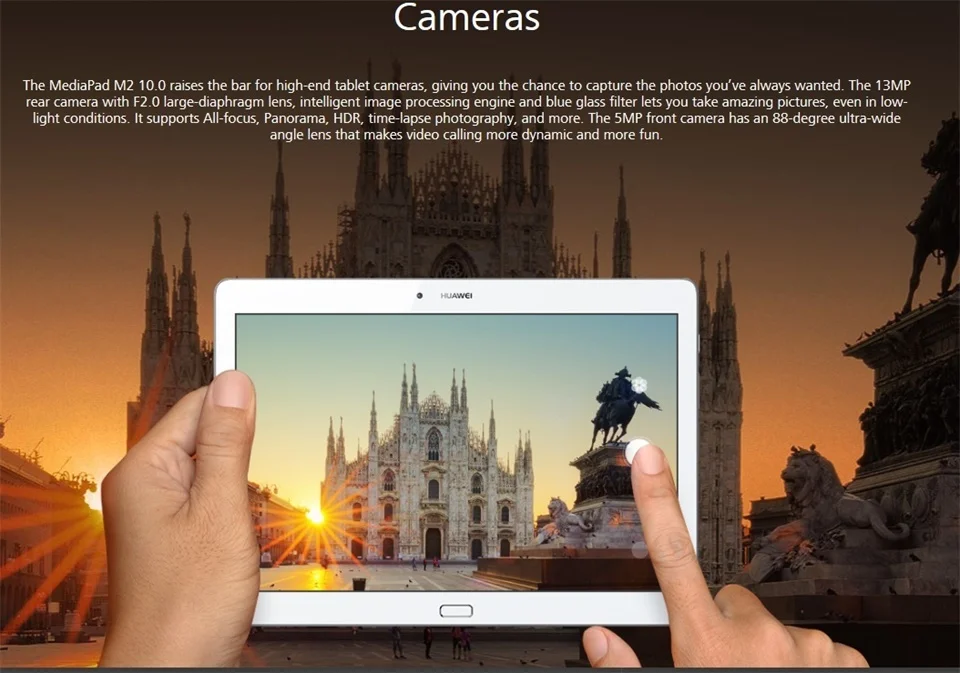 Huawei Mediapad M2 10,1 дюймов 3G Ram 64G/16G Rom LTE 6600mAh ips Kirin 930 2,0 ГГц Восьмиядерный 13 МП huawei M2 ips 1920X1200