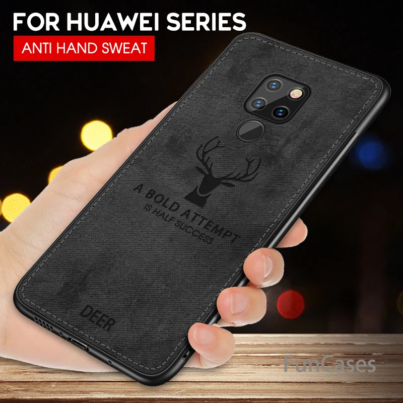 Силиконовый чехол fraric с оленем для huawei mate 20 Lite 10 Pro рельефный 3D телефона
