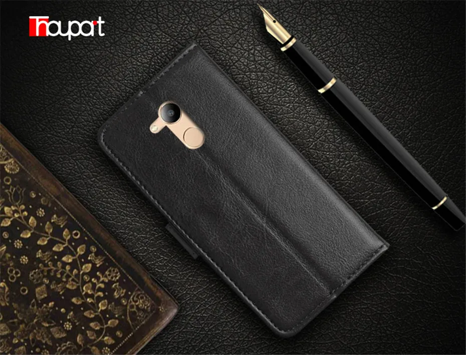 Thouport для Huawei Honor 6C Pro чехол телефона из искусственной кожи фоторамка флип кошелек