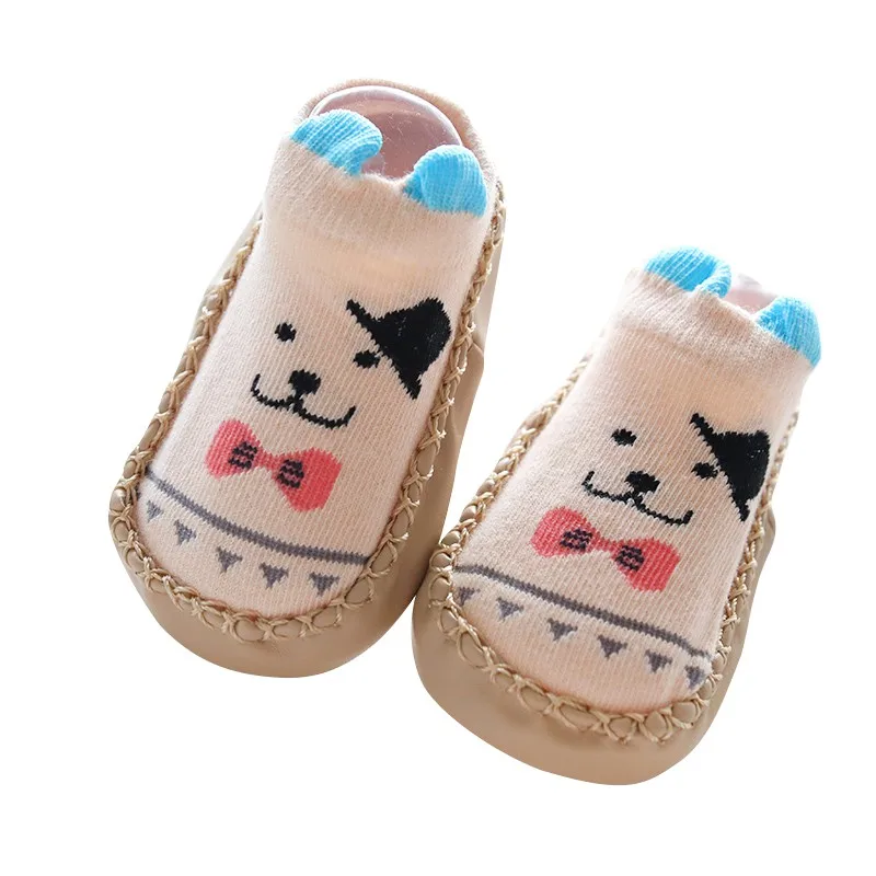 A2 Baby Socks With Rubber Soles Infant Newborn Baby Girls Boys Autumn Winter Children Floor Socks Shoes Anti Slip Soft Sole Sock - Цвет: A2