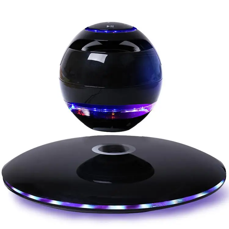 Беспроводной магнитный левитационный 3D Bluetooth динамик вращающийся с красочной светодиодный поддержкой для iOS Android телефон Hands-free Звонки r20