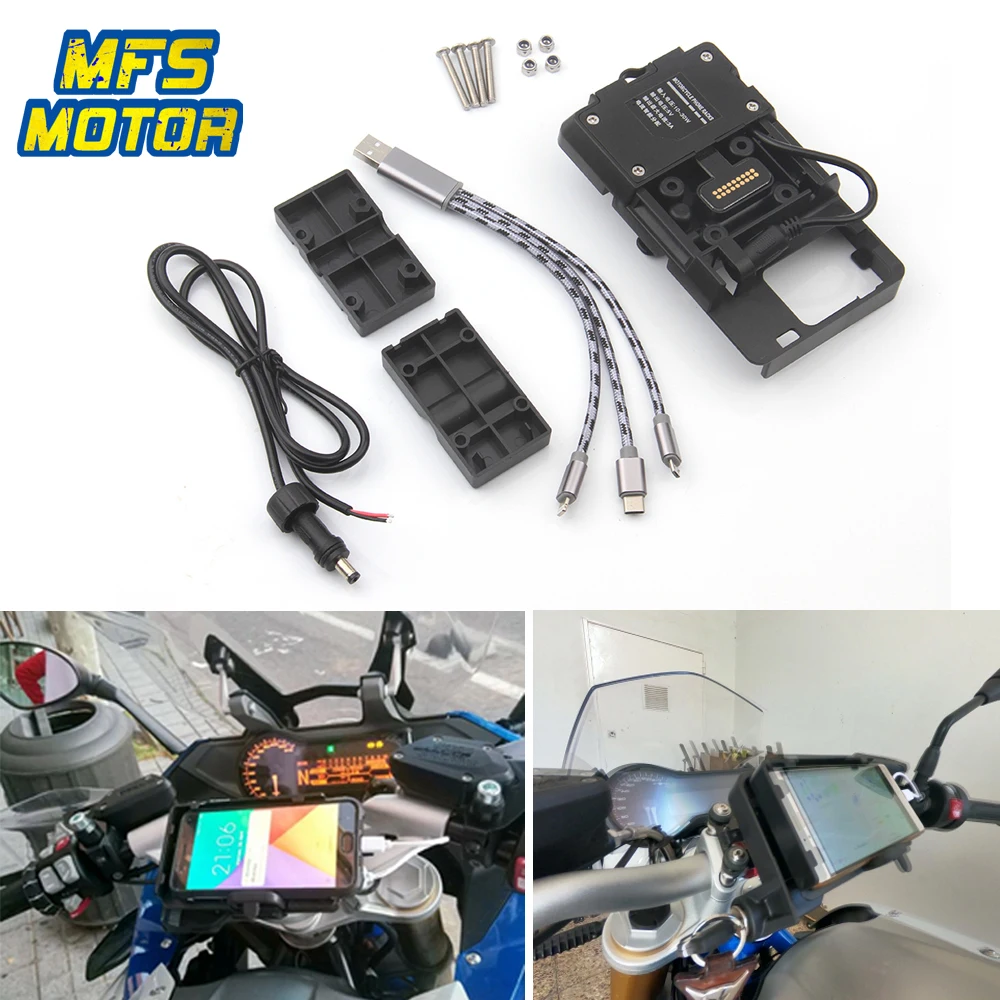 

Кронштейн для мобильного телефона для BMW R1200 GS R1200GS USB держатель для мотоцикла подставка F800GS F700GS CRF1000L зарядка 12 мм 2013