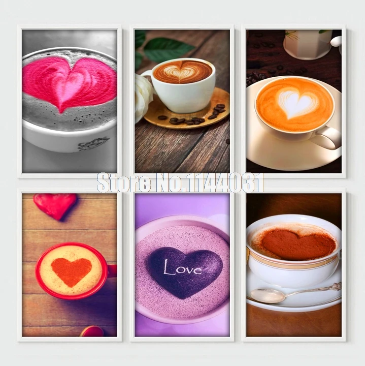 Алмазная живопись 5D сделай сам из смолы вышивка крестиком горячим кофе алмазная