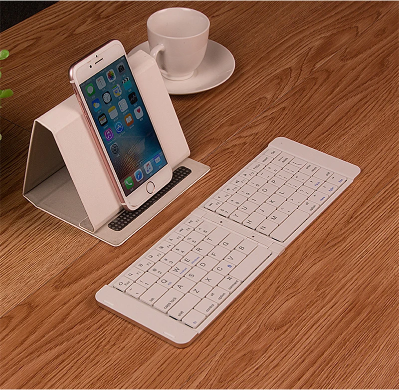 Универсальная беспроводная Складная мини клавиатура Bluetooth 3 0 ультратонкая
